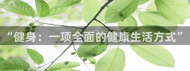 k1体育十年品牌值得信赖网址：“健身：一项全面的健康生活方式”